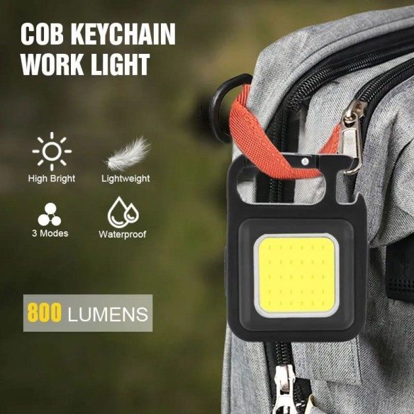 Mini linterna LED portátil recargable con imán