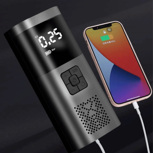 Bomba de ar portátil para rodas