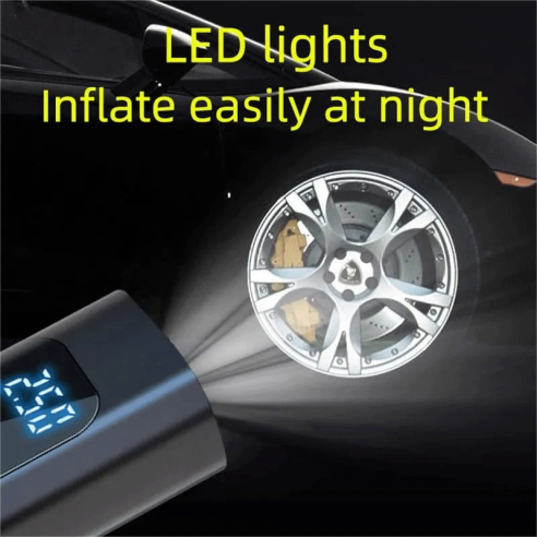 Bomba de ar portátil para rodas