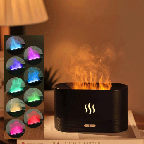 Difusor de aroma com efeito fogo