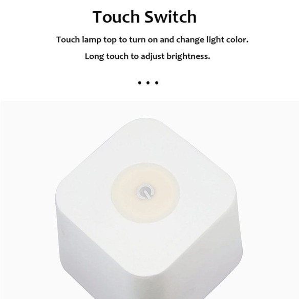 Lámpara de mesilla con botón táctil