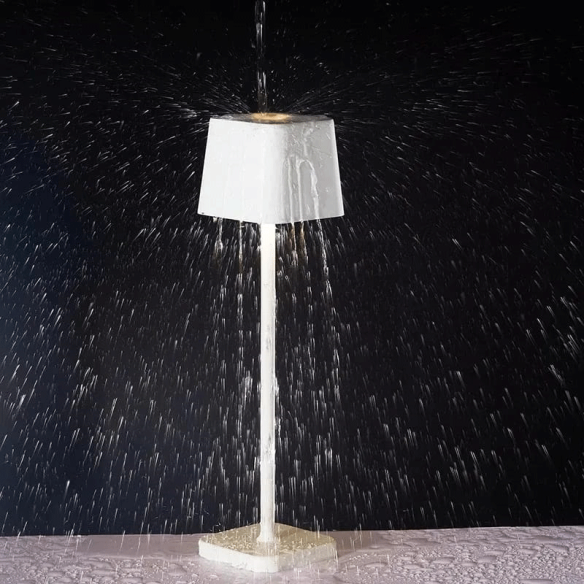 Lámpara de mesilla con botón táctil