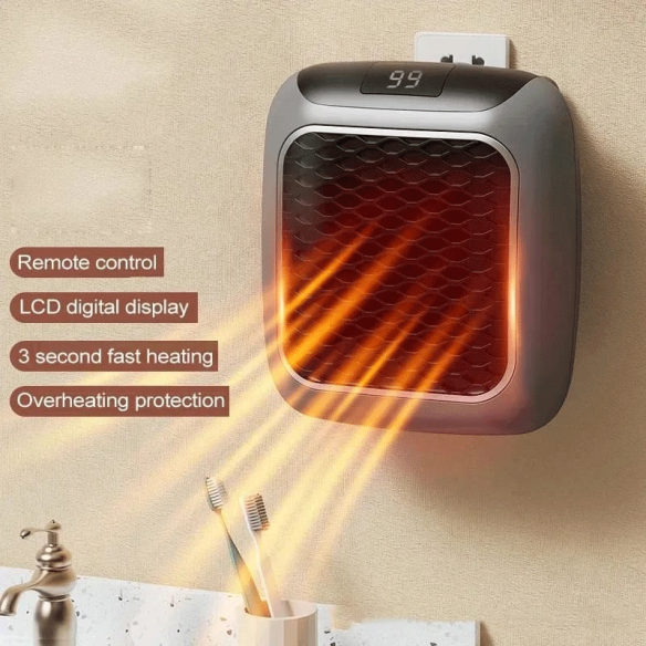 Calefactor eléctrico con diseño cuadrado 800W