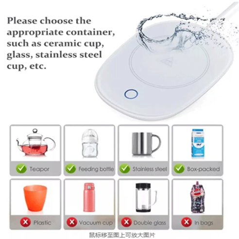 Calentador de tazas con enchufe USB