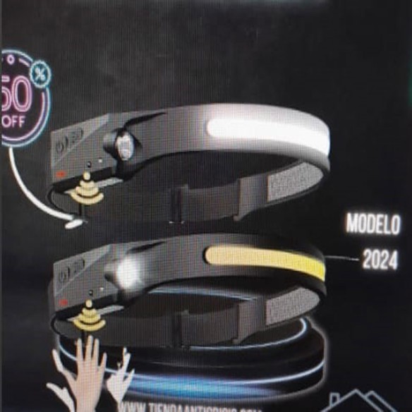 Linterna frontal LED