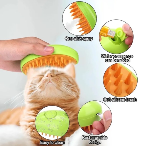Escova de vapor para animais de estimação