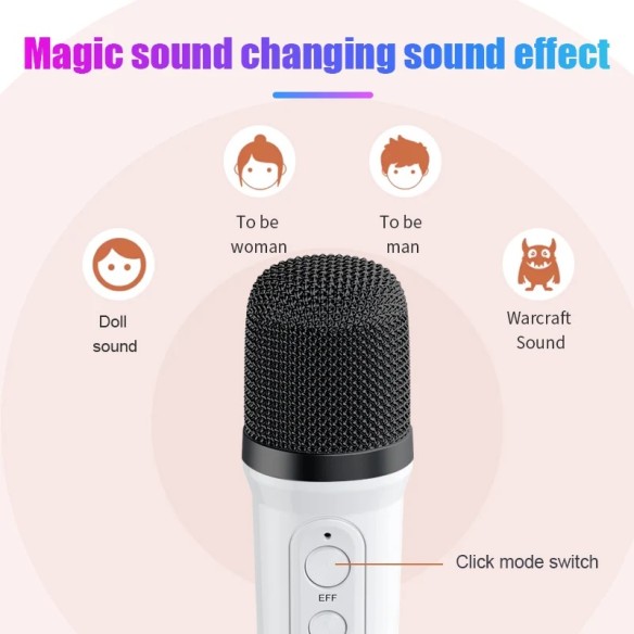 Alto-falante Karaoke tipo G com Microfone