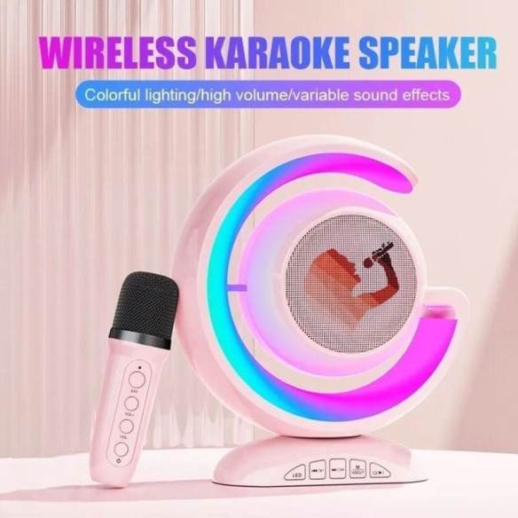 Alto-falante Karaoke tipo G com Microfone