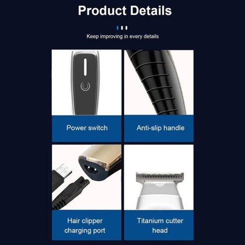 Máquina de cortar cabelo com tela...