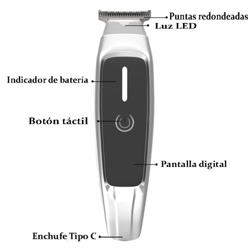 Máquina de cortar cabelo com tela...