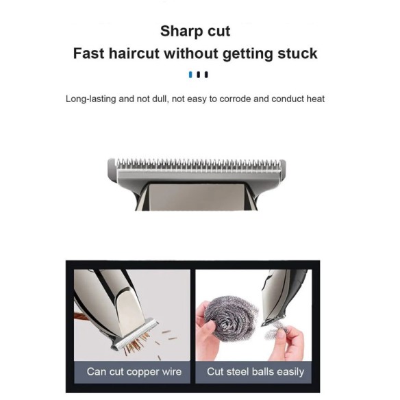 Máquina de cortar cabelo com tela digital