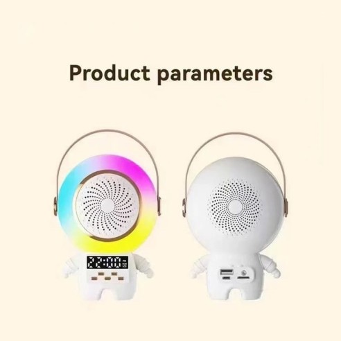 Alto-falante astronauta com microfone