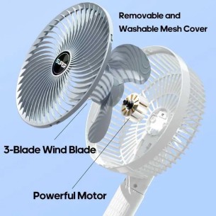 Ventilador de mano con pinza 2