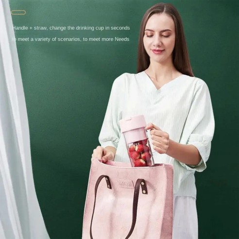 Licuadora con pajita