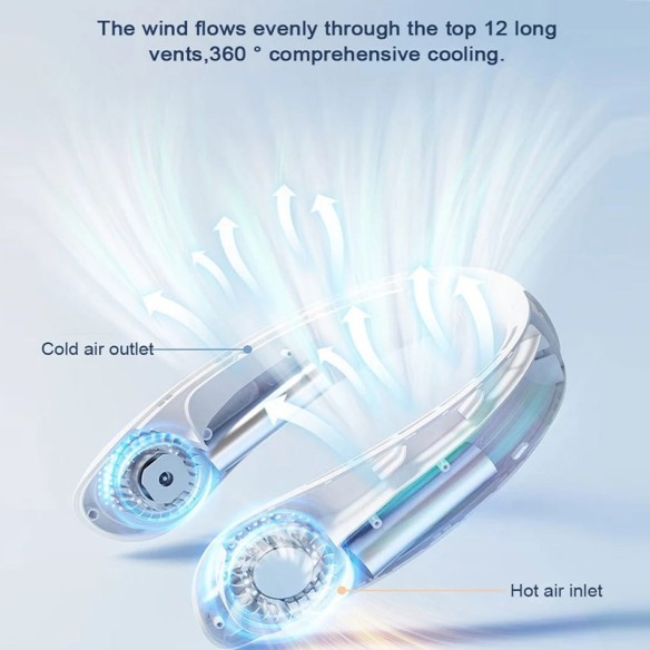 Ventilador de cuello con pantalla digital