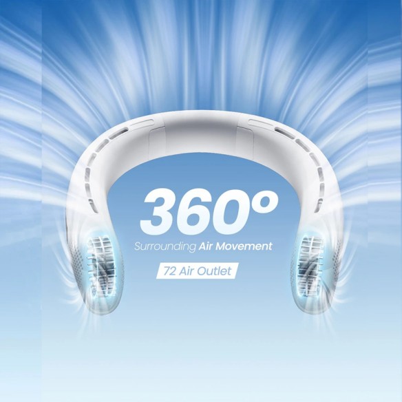 Ventilador de cuello con pantalla digital