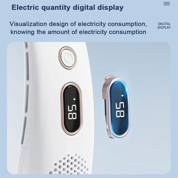 Ventilador de cuello con pantalla digital