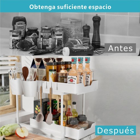 Organizador deslizante para fregadero Organizador deslizante para fregadero