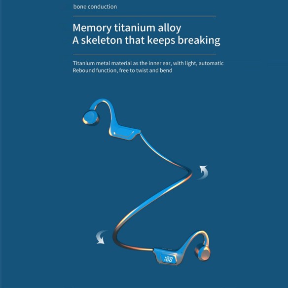 Fones de ouvido bluetooth ósseo