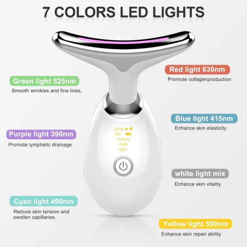 Masajeador antiarrugas facial con 7...