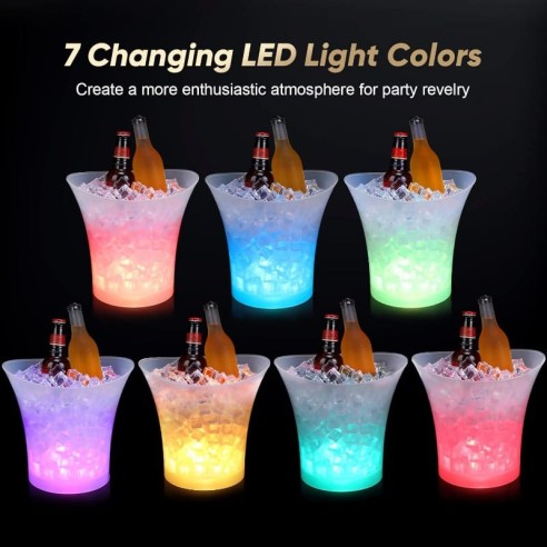 Cubitera LED para botellas