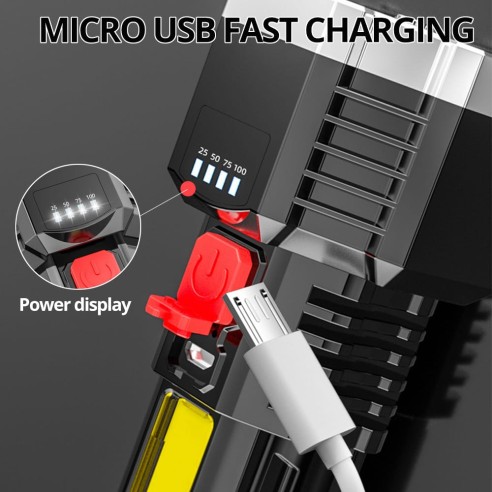 Linterna LED recargable