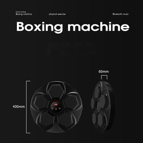 Máquina de boxe musical com luvas