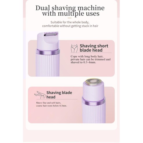 Depiladora con doble cabezal Depiladora con doble cabezal