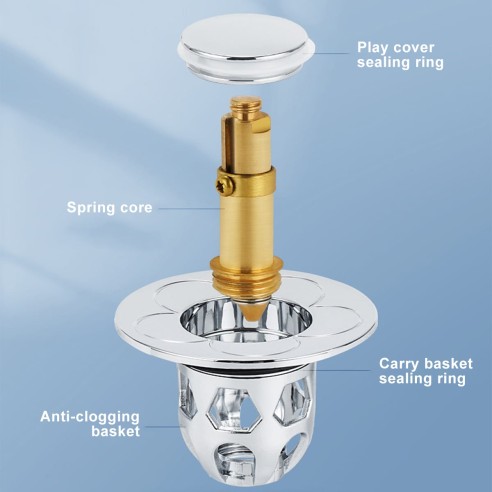 Tapón de dreanje para lavavo