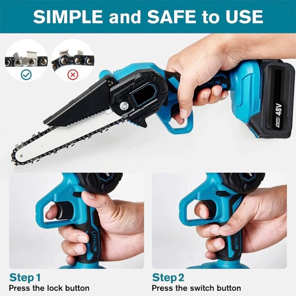 Mini motosierra portátil 4"