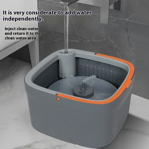 Mopa cuadrada giratoria con cubo de...