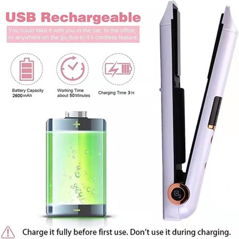 Alisador de cabelo sem fio