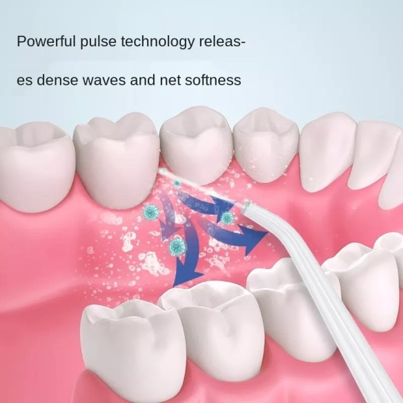 Irrigador dental recargable USB con 4 boquillas