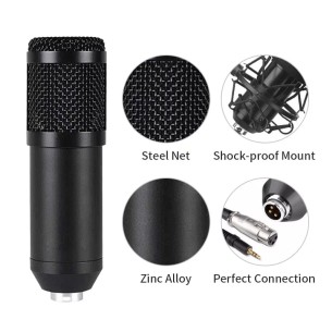 Microfone completo com suporte 2