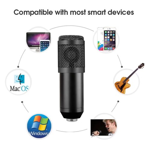 Microfone completo com suporte