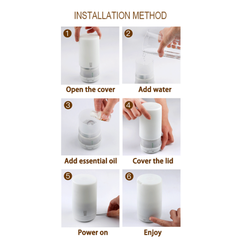 Difusor de aroma ultrasónico - 125 ml