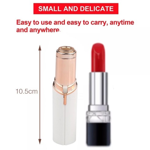 Depilador branco com cabeça redonda