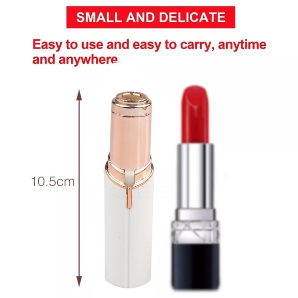 Depiladora blanca con cabezal redondo