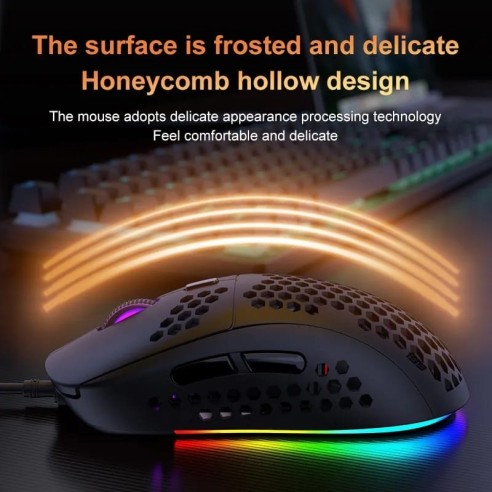 Ratón para ordenador con luz RGB