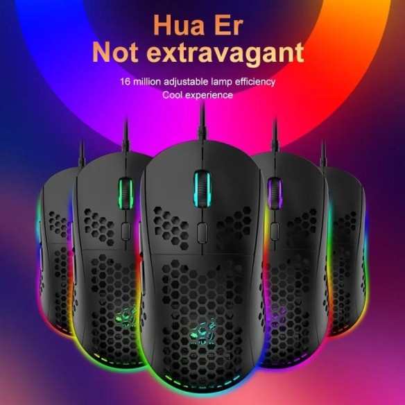 Ratón para ordenador con luz RGB
