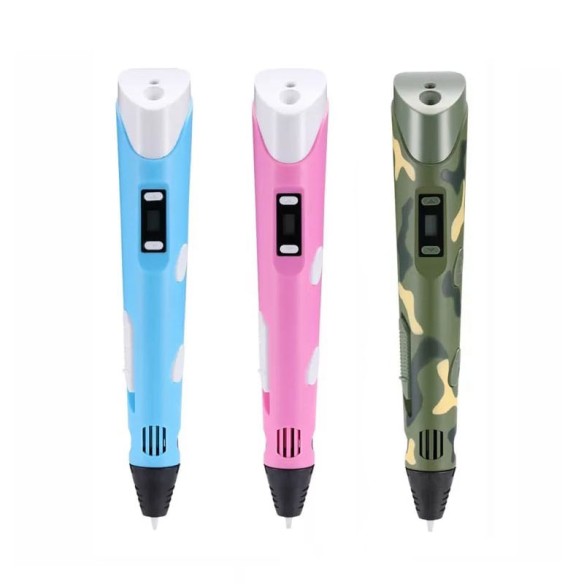 Bolígrafo 3D para niños con pantalla LED